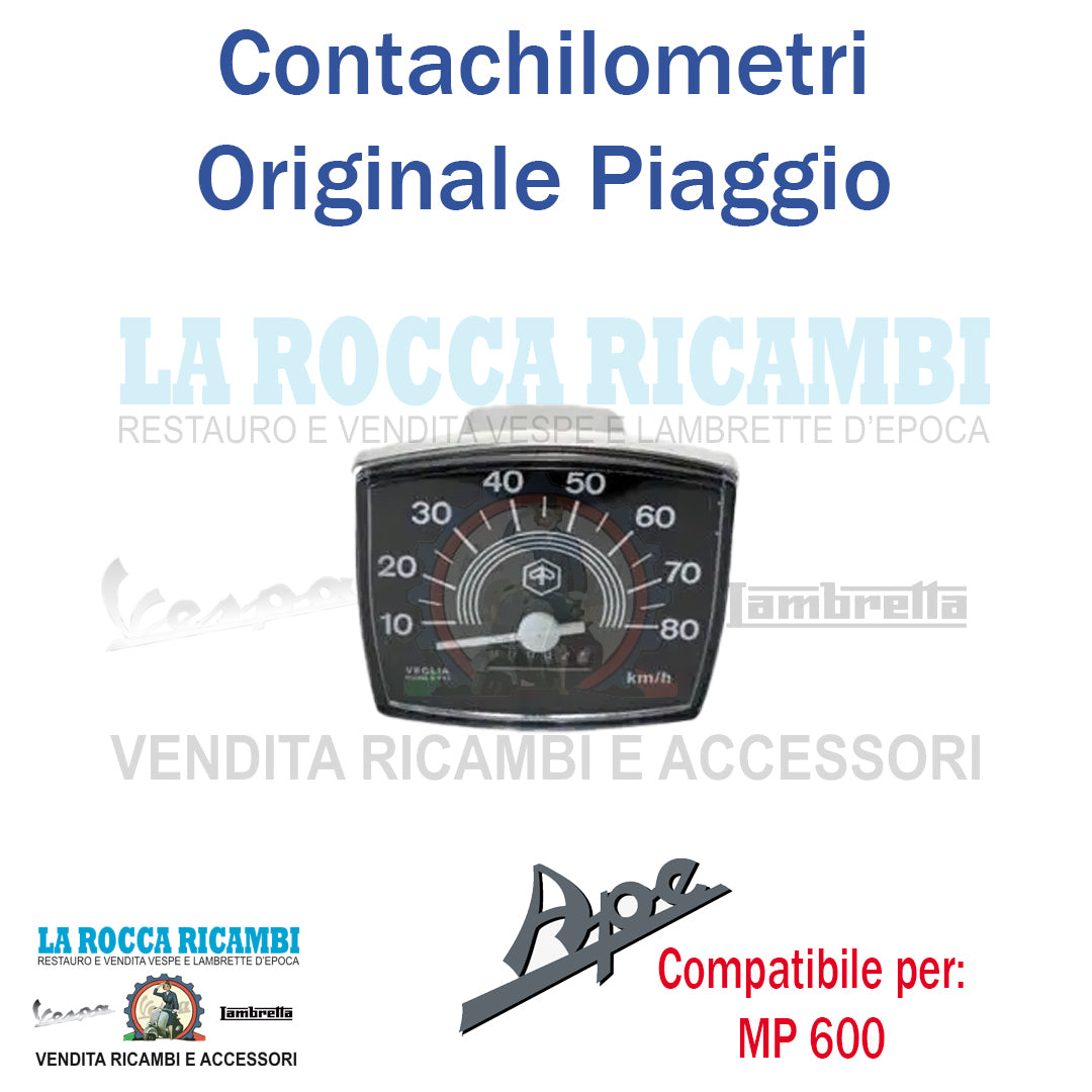 Contachilometri APE MP 600 Con Retroilluminazione Adattabile Vespa 50 SPECIAL