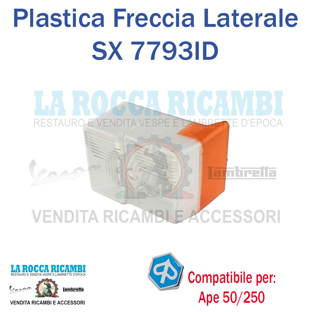 Freccia laterale Anteriore DX DX APE 50 - 250