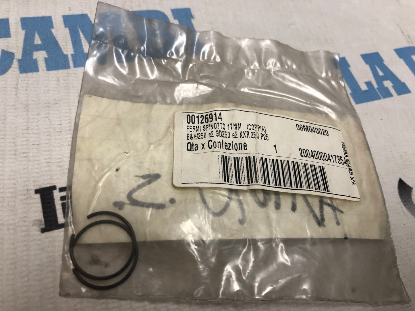 Fermi spinotto 17 mm (Coppia) - 00126914