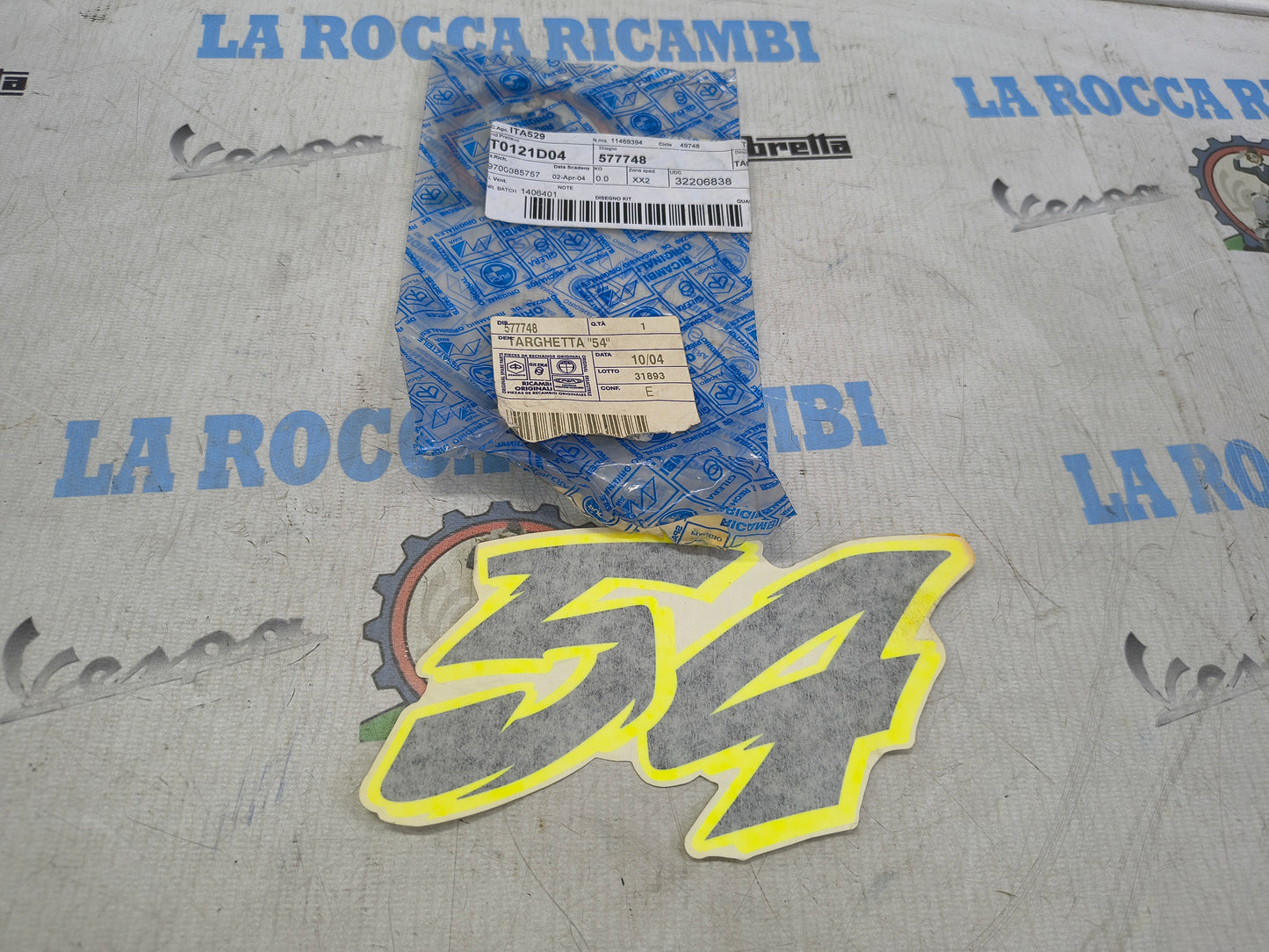 Scritta "54" GILERA RUNNER POGGIALI 577748