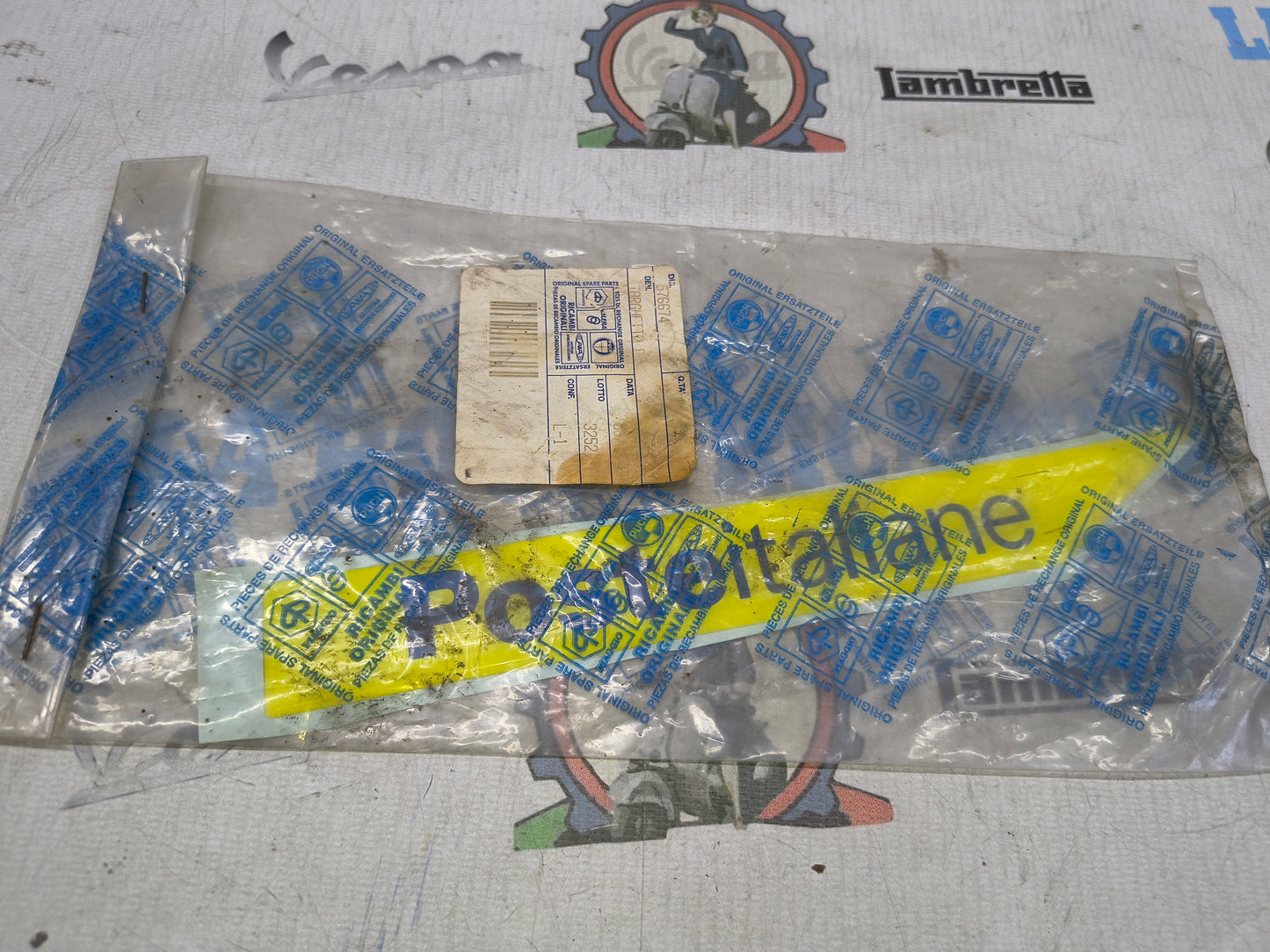TARGHETTA ADESIVO Poste Italiane PIAGGIO 576674