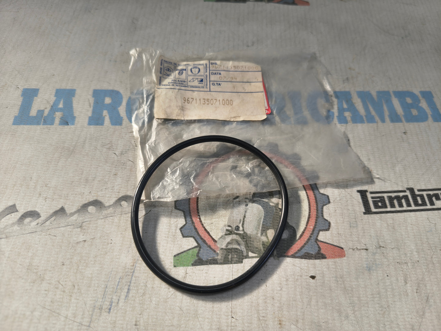 Anello di supporto O-ring per filtro olio Piaggio Porter originale 9671135071000