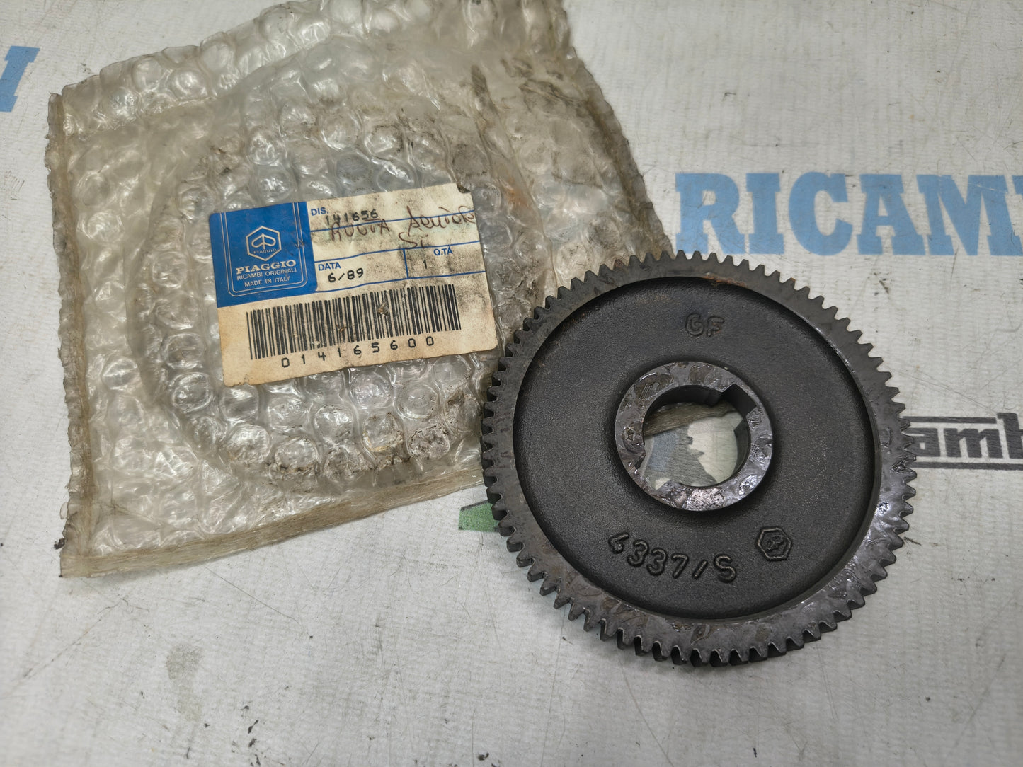 INGRANAGGIO DENTATO MOZZO POSTERIORE Z75 ORIGINALE PIAGGIO MOPED GRILLO SI 141656