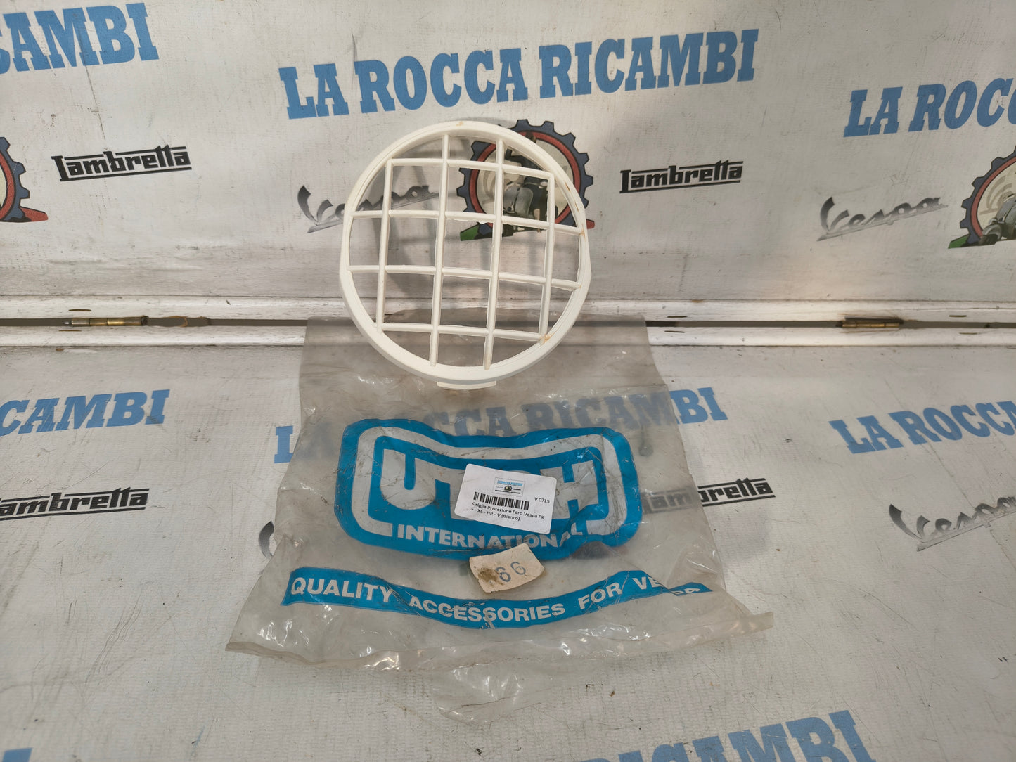 Griglia Protezione Faro Vespa PRIMAVERA ET3 Bianco