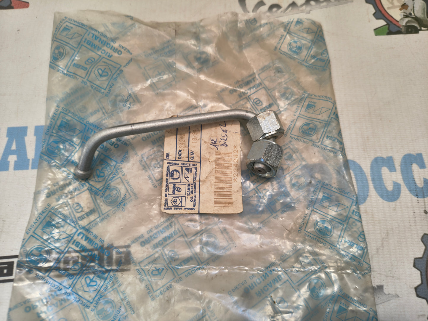 TUBO RACCORDO POMPA INIEZIONE PIAGGIO APE TM 703 DIESEL ATD1 ORIGINALE 224242