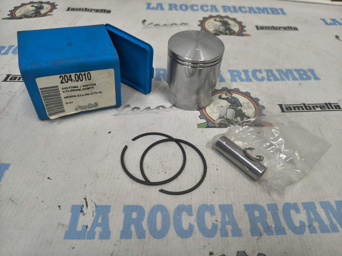 Pistone POLINI Vespa ET3 - PK 125 - ETS Ø diam. 57 mm - 204.0010