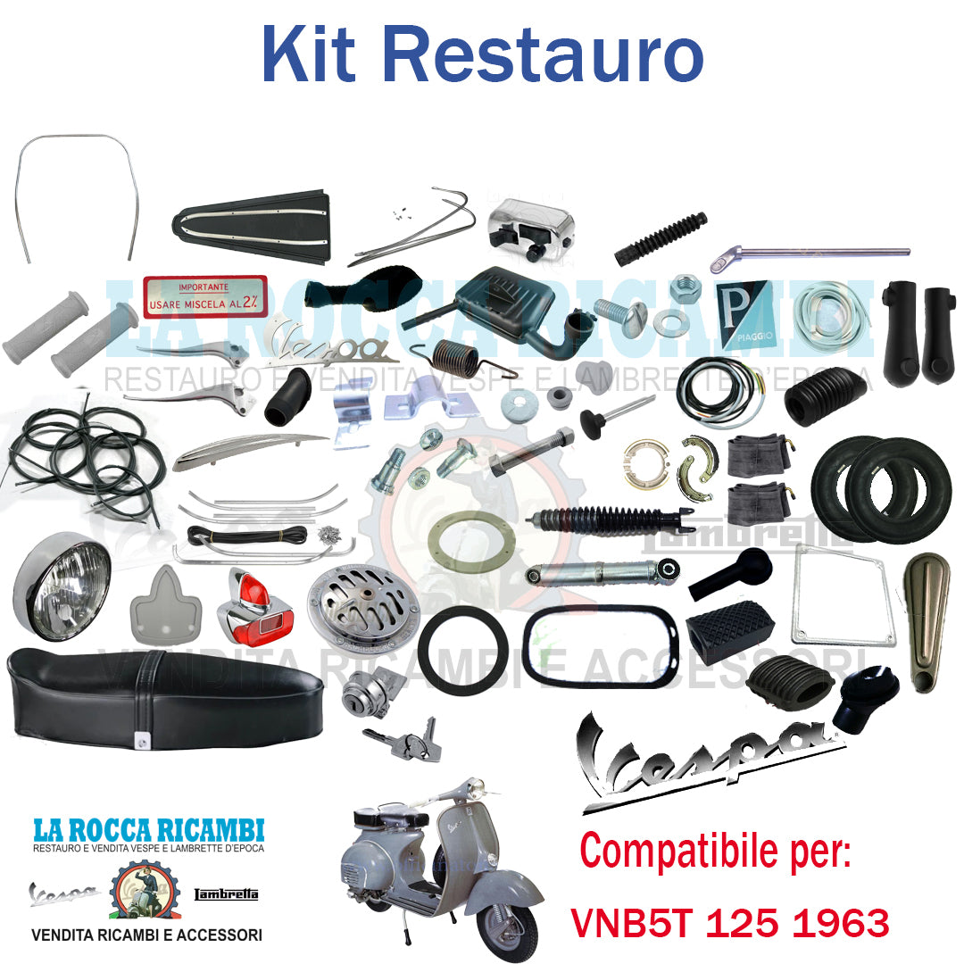 Kit Restauro Vespa 125 1963 VNB5T CON SELLA LUNGA Telaio Dal 1001 Al 043240