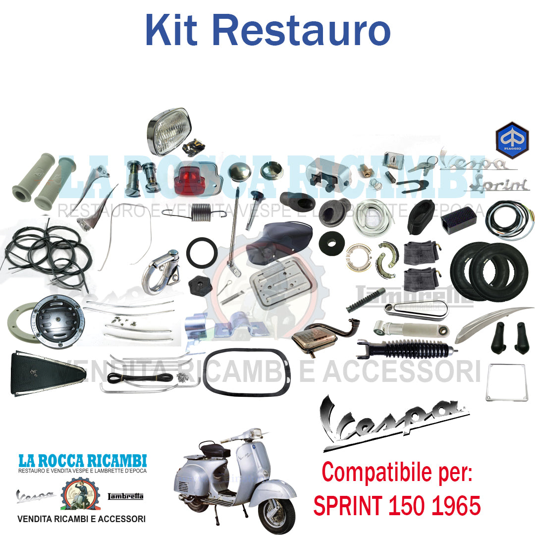 Kit Restauro Vespa 150 SPRINT 1965 VLB1 Telaio DAl 1001 Al 1205477 (Logo Esagonale)