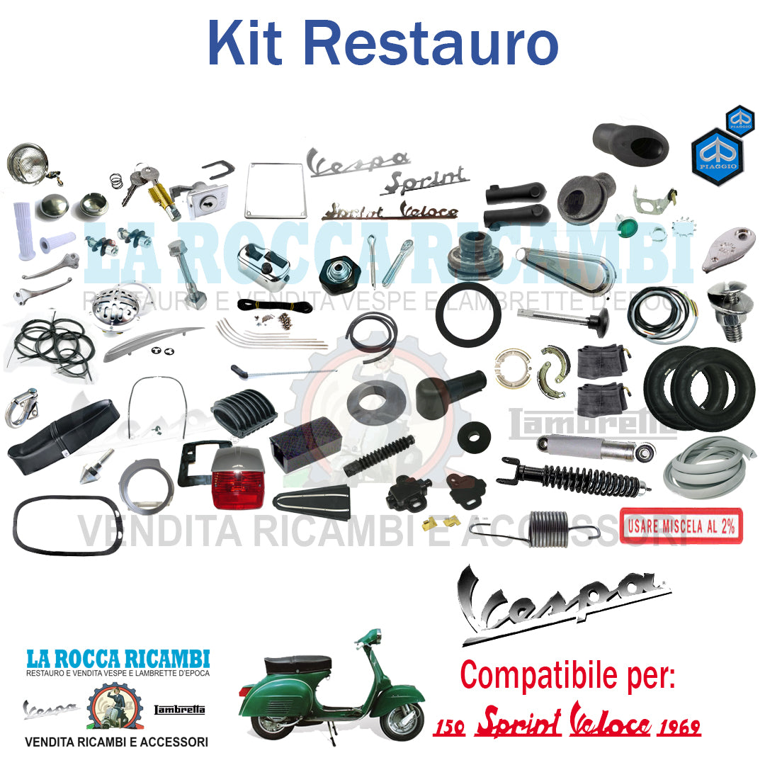 Kit Restauro Vespa 150 SPRINT VELOCE 1969 VLB1T Telaio Dal 0150001 Al 0368119 (Prima Versione)