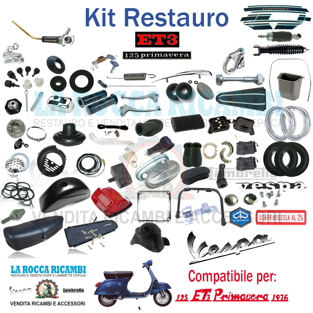 Kit Restauro Vespa 125 ET3 PRIMAVERA 1976 VMB1T Telaio Dal 1101 Al 145312