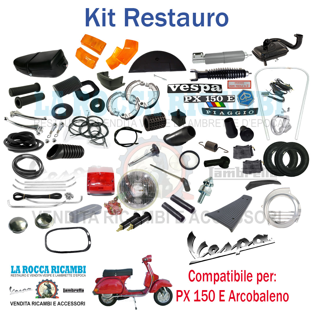 Kit Restauro Vespa PX 150 E Arcobaleno 1983 VLX1T Telaio Dal 600001 Al 816593 (No Avviamento elettrico)