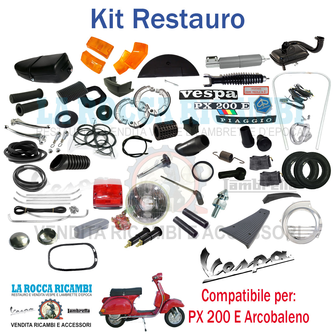 Kit Restauro Vespa PX 200 E Arcobaleno 1983 VSX1T Telaio Dal 300001 Al 436117 ( No Avviamento Elettrico)