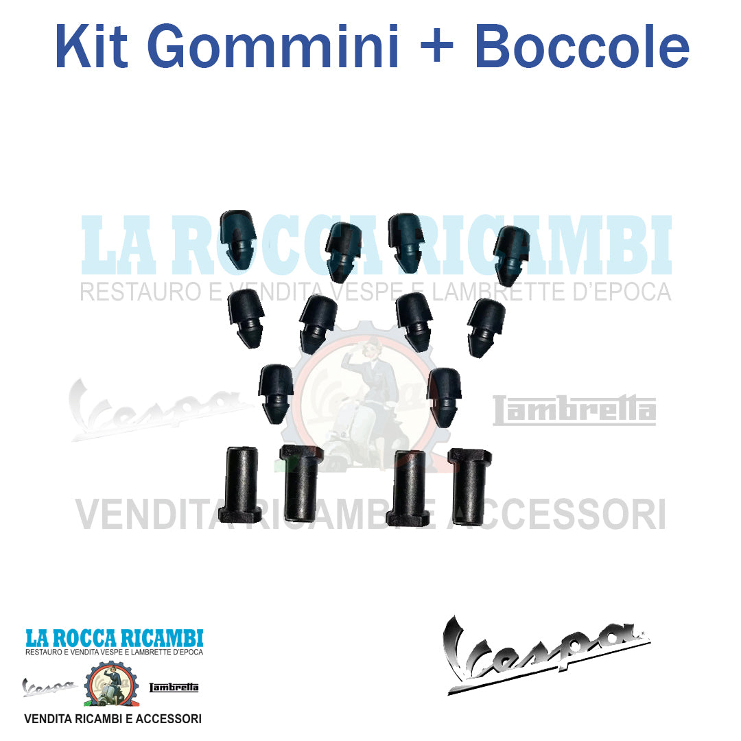 Kit Gommini + Boccole Sportelli Laterali Vespa PK - XL - RUSH - HP - FL