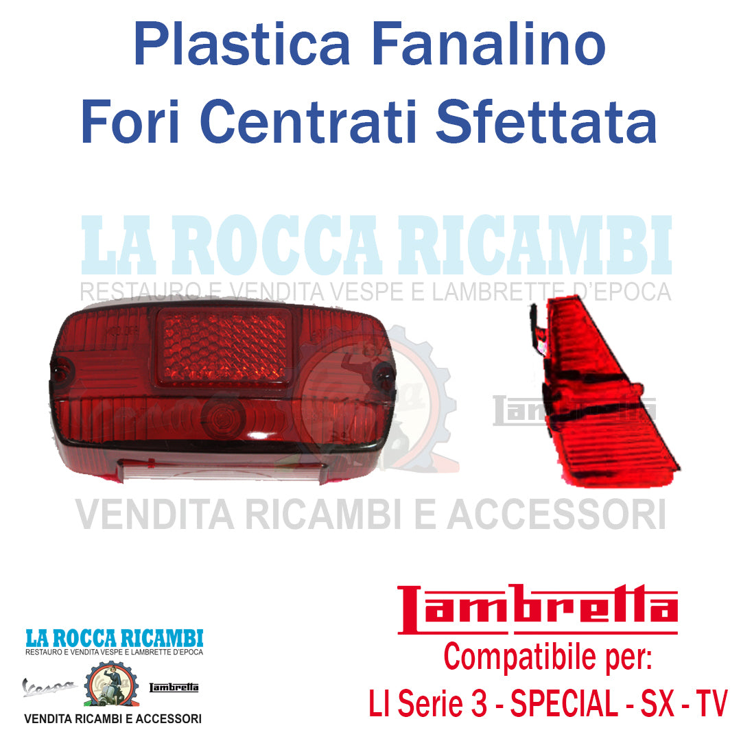 Plastica Gemma Fanalino Posteriore Lambretta LI - TV - SX - SPECIAL Serie 3 Sfettata