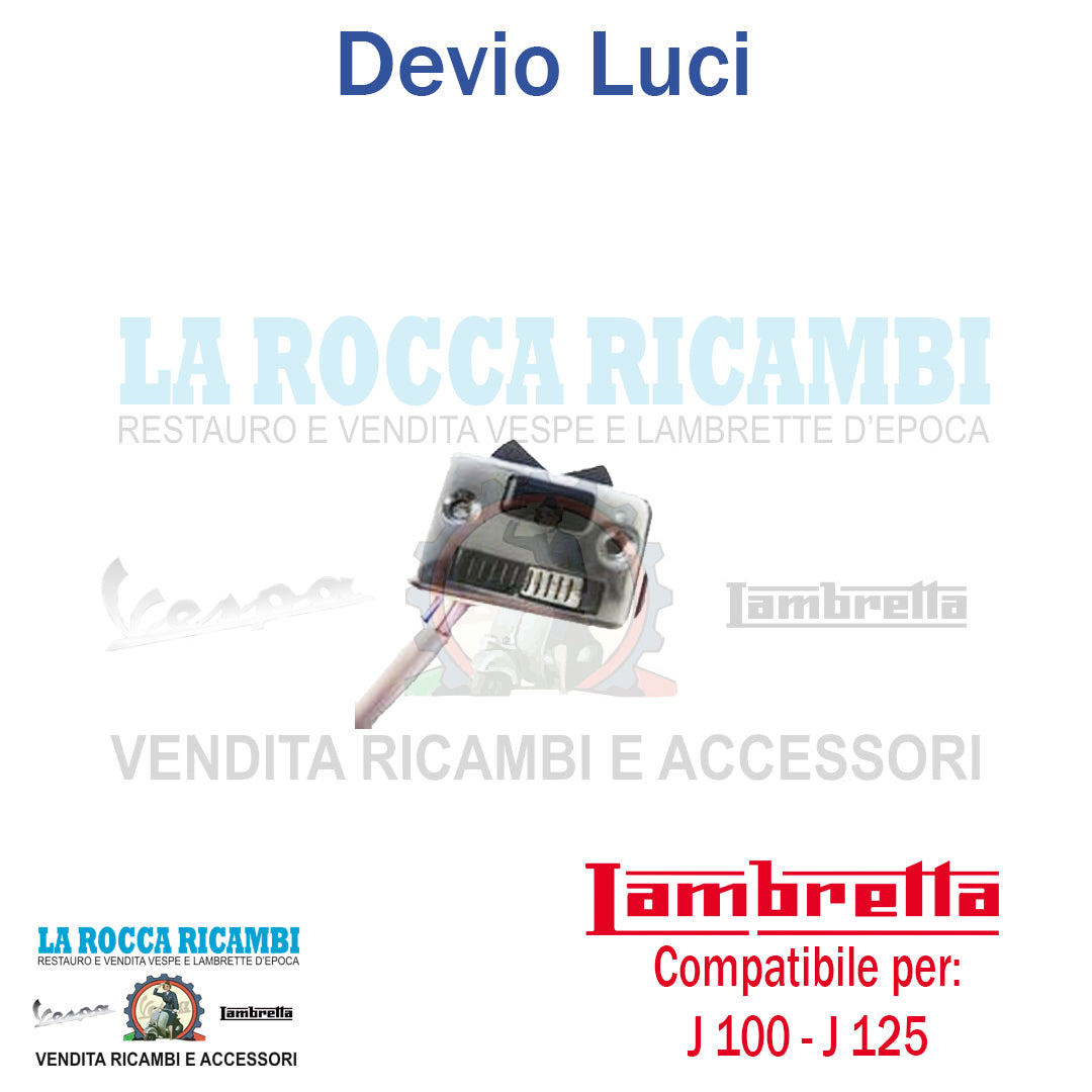 Interruttore / Commutatore Devio Luci Lambretta J 100/125
