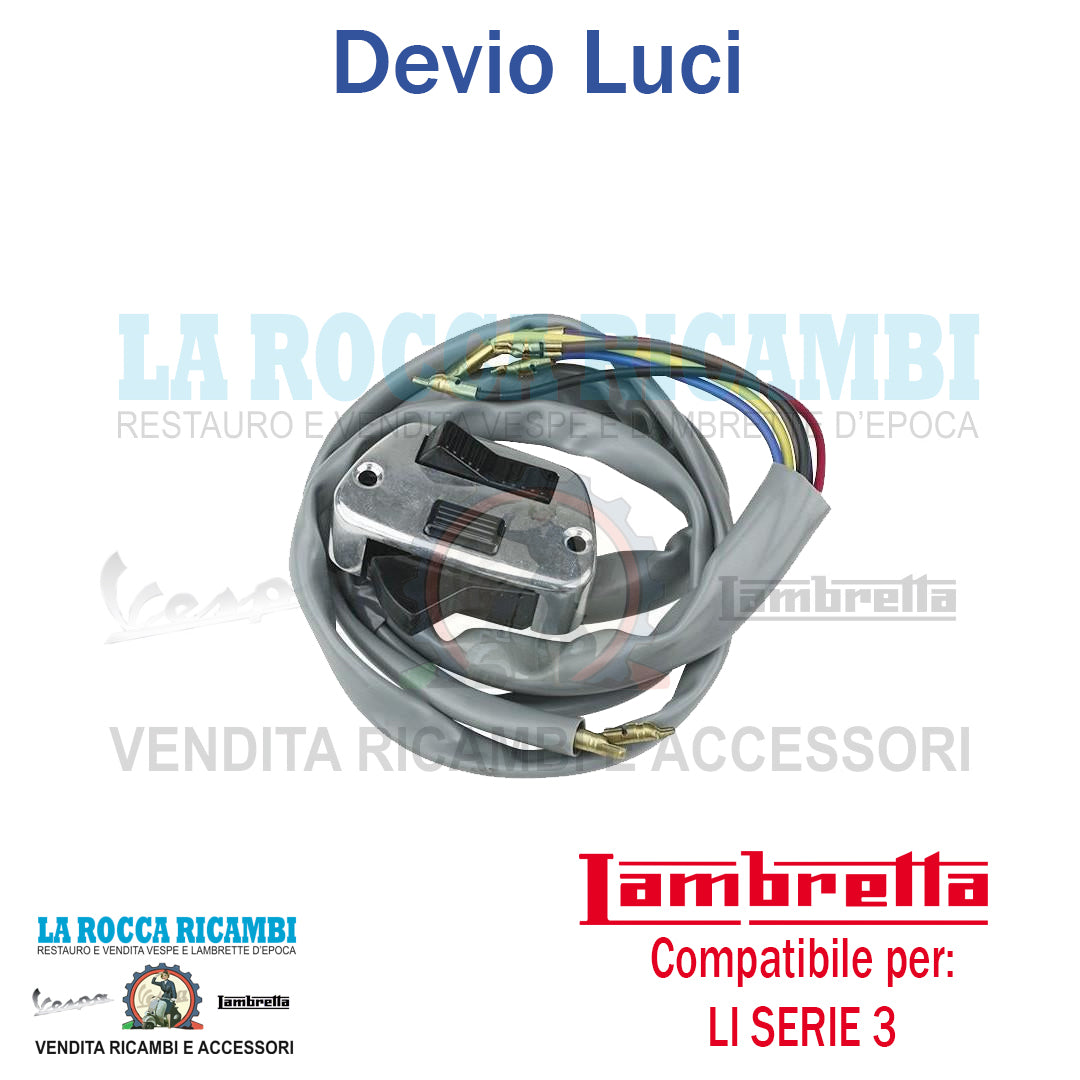 Interruttore / Commutatore Devio Luci Lambretta LI Serie 3