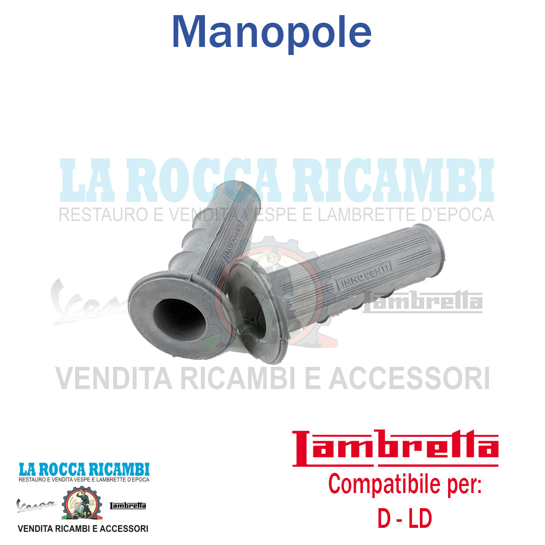 Manopole Con Bordo Rinforzato Lambretta LD 125 / 150 - D 125 / 150 Dal 1954 Al 1957