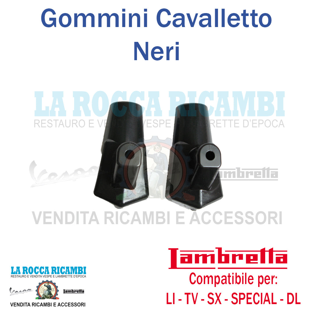 Gommini / Scarpette Cavalletto Lambretta LI - TV - SPECIAL - SX - DL (COLORE NERO)