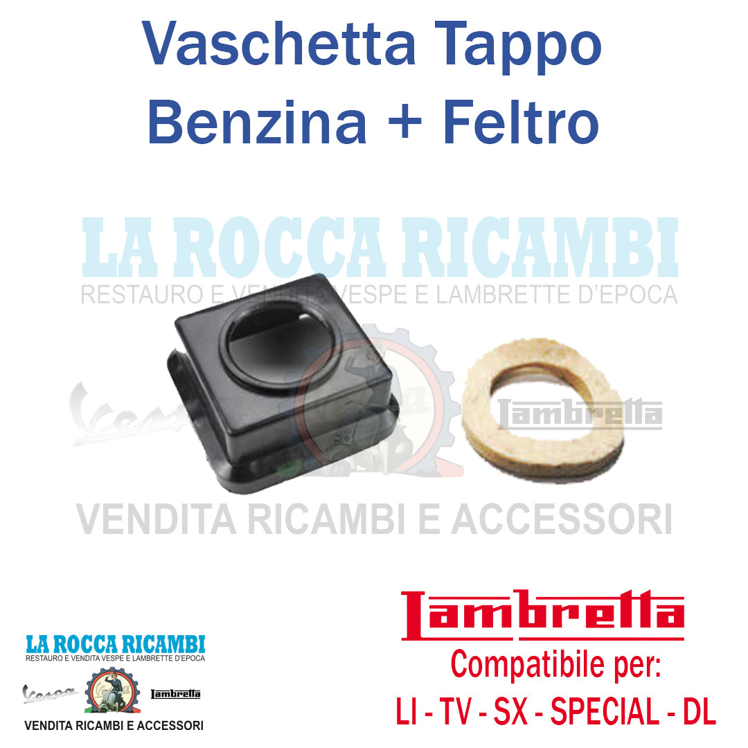 Vaschetta tappo carburante recupero benzina Lambretta DL