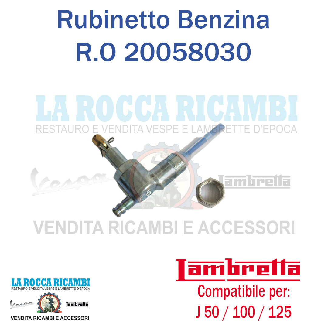 Rubinetto Benzina Lambretta J 50 / 100 / J 125 Dal 1964 Al 1971