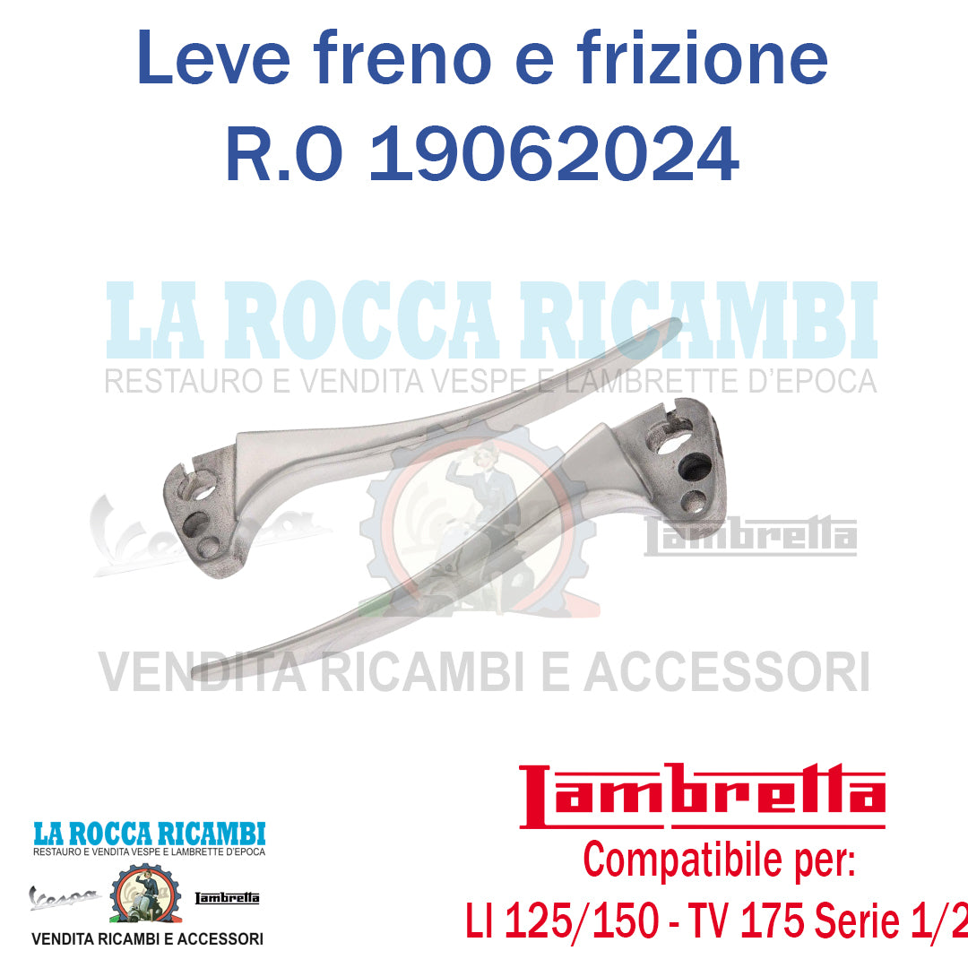 Leve Manubrio Freno e Frizione Lambretta Lambretta LI - TV Serie 1 /2 Dal 1957 AL 1961