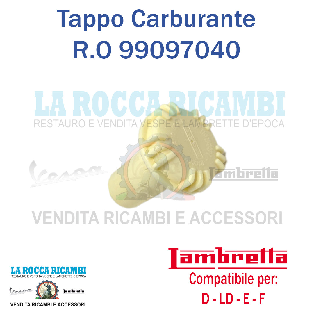 Tappo Carburante Serbatoio Lambretta D - LD - E - F Dal 1953 AL 1957