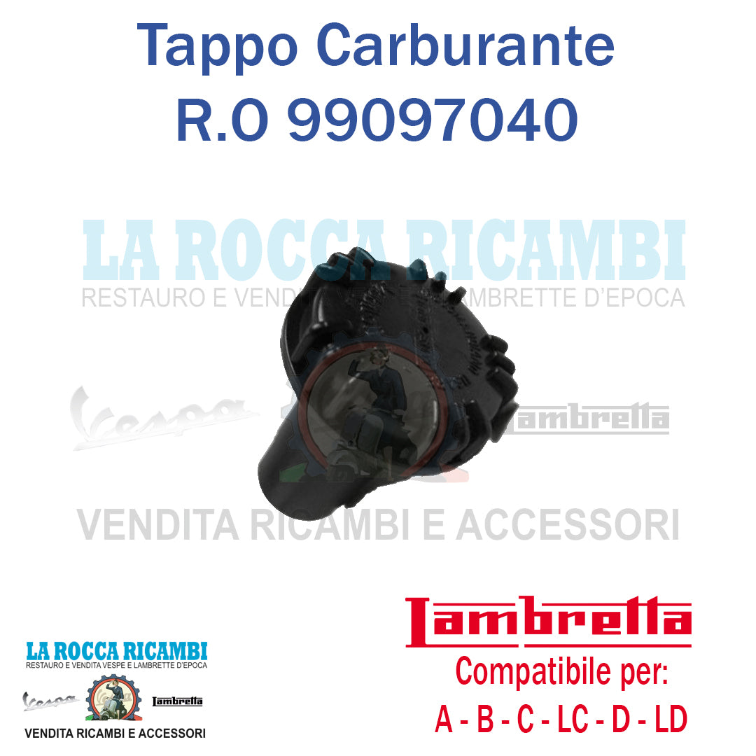 Tappo Carburante Serbatoio Lambretta 125 A - B - C - LC - D - LD Dal 1947 Al 1952