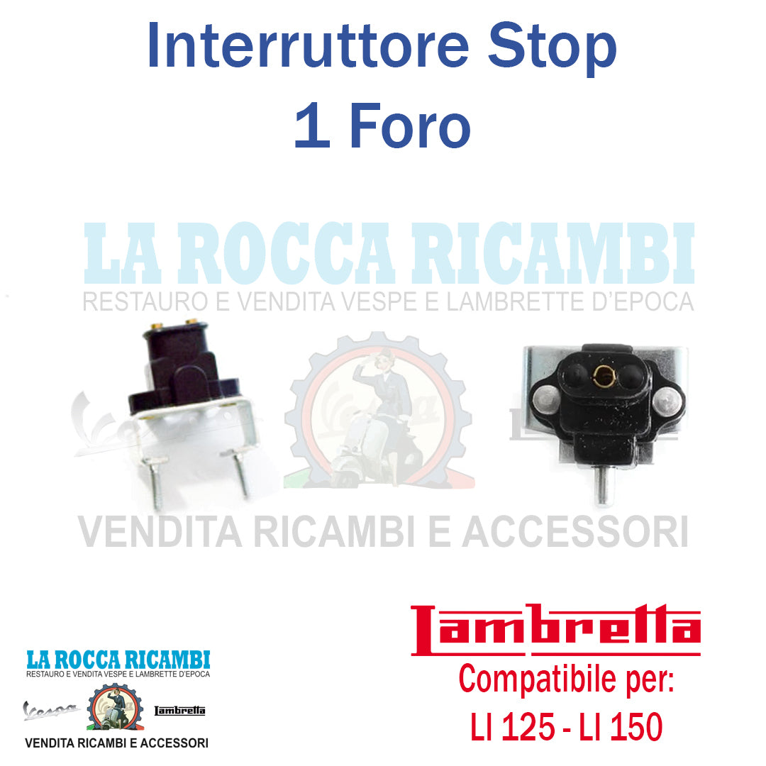 Interruttore Stop 1 Uscita Lambretta LI 125 Serie 2/3