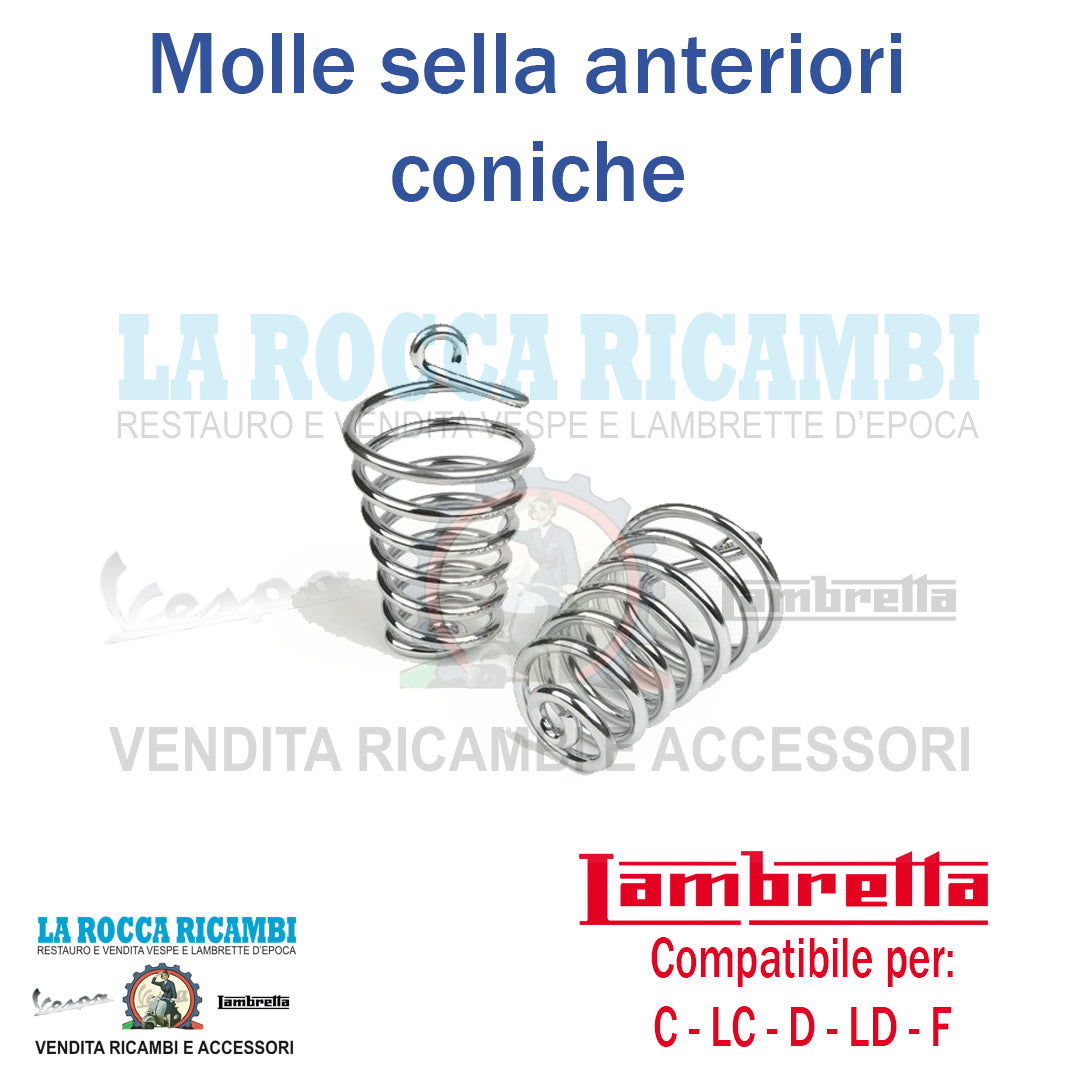 Molle Coniche Sella Anteriore Lambretta C - LC - D - LD - F Dal 1950 al 1955