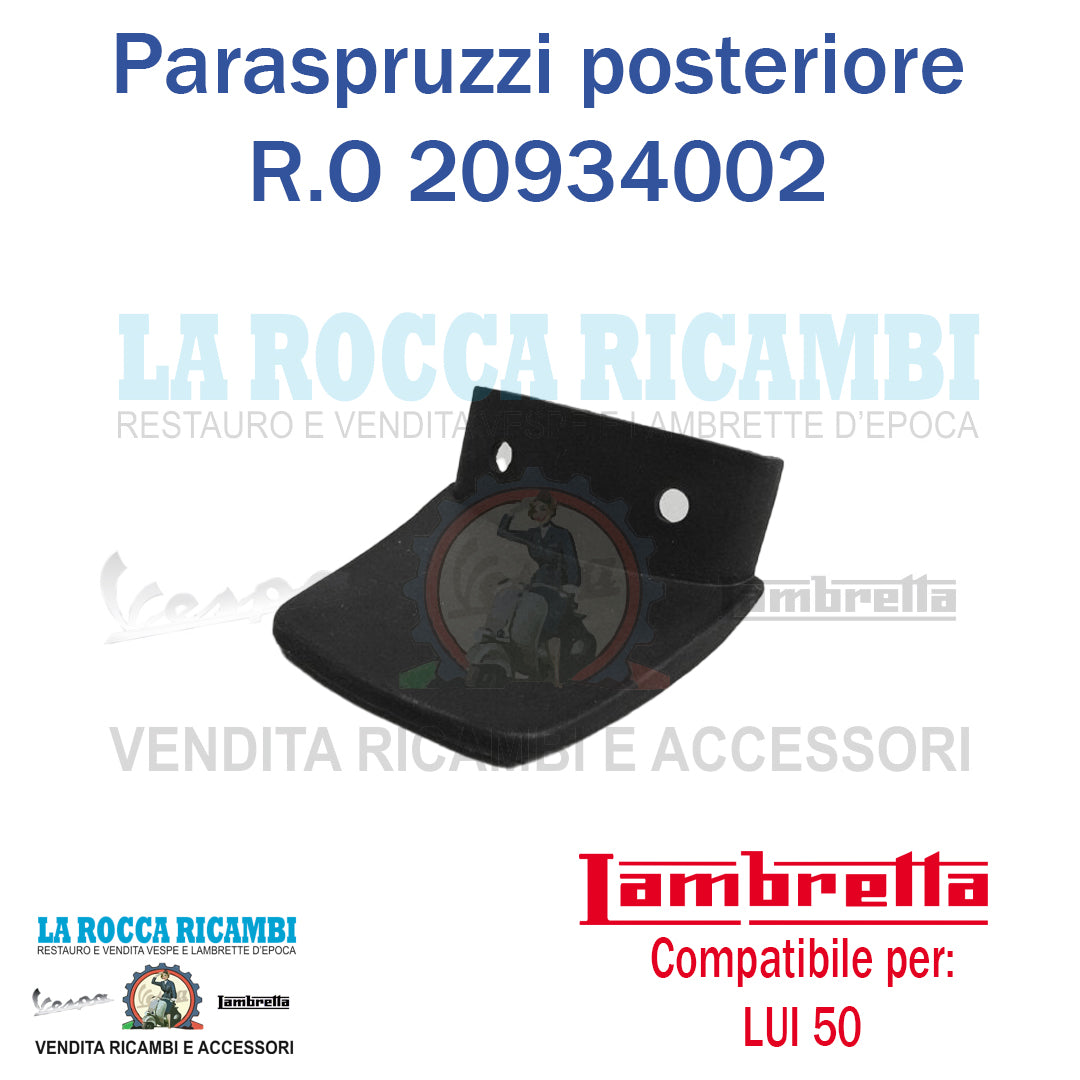 Paraspruzzi Parafango Posteriore Lambretta LUI 50