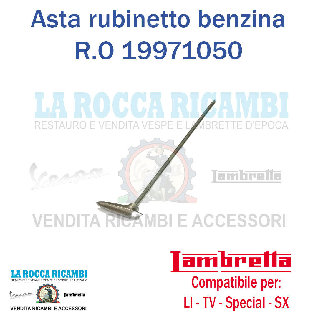 Leva Asta Rubinetto Benzina Lambretta LI / TV Serie 3 - SX - SPECIAL