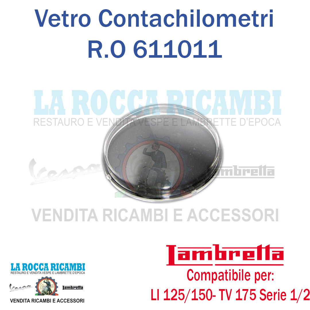 Vetro Contachilometri Lambretta LI - TV Serie 1/2