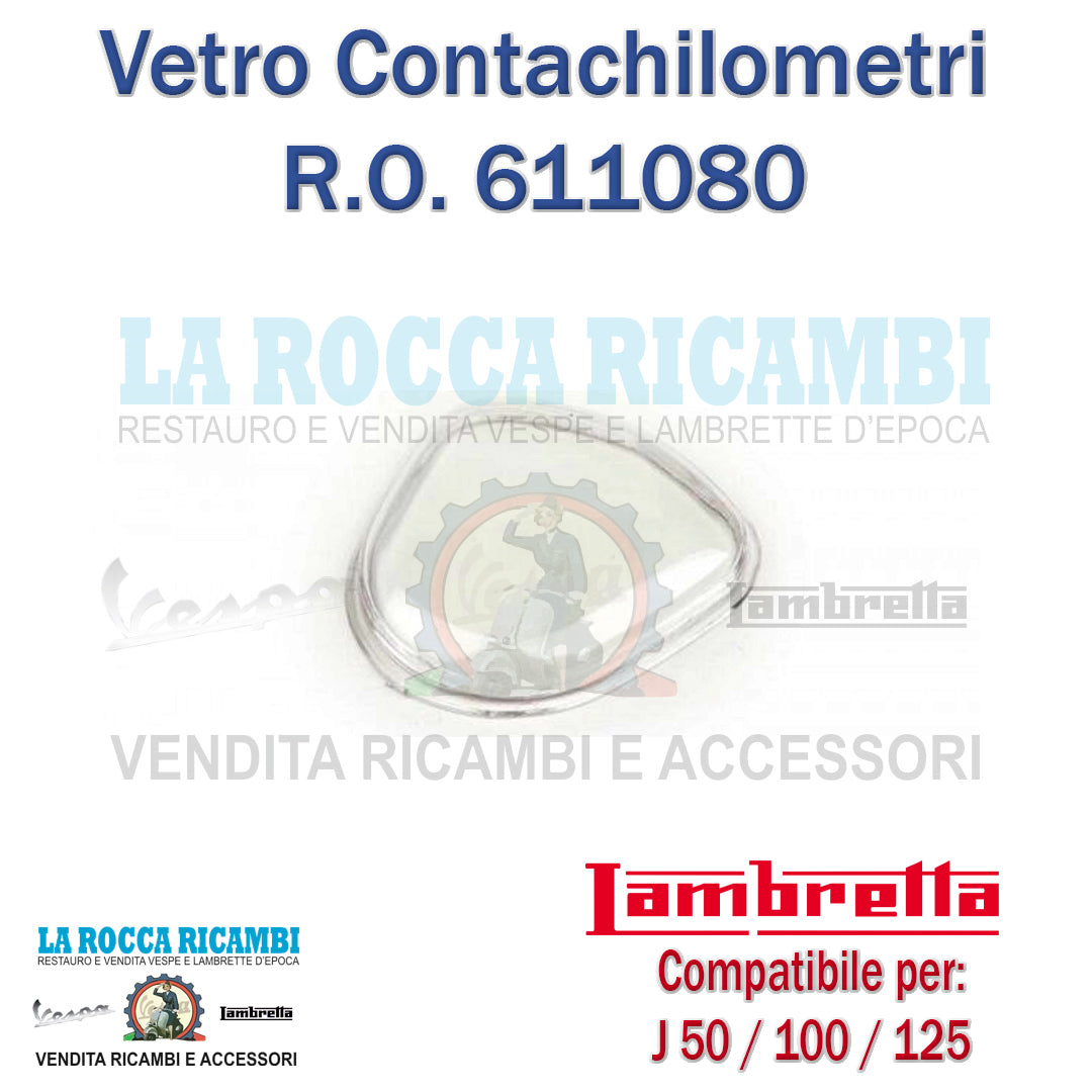 Vetro Contachilometri Lambretta J 50