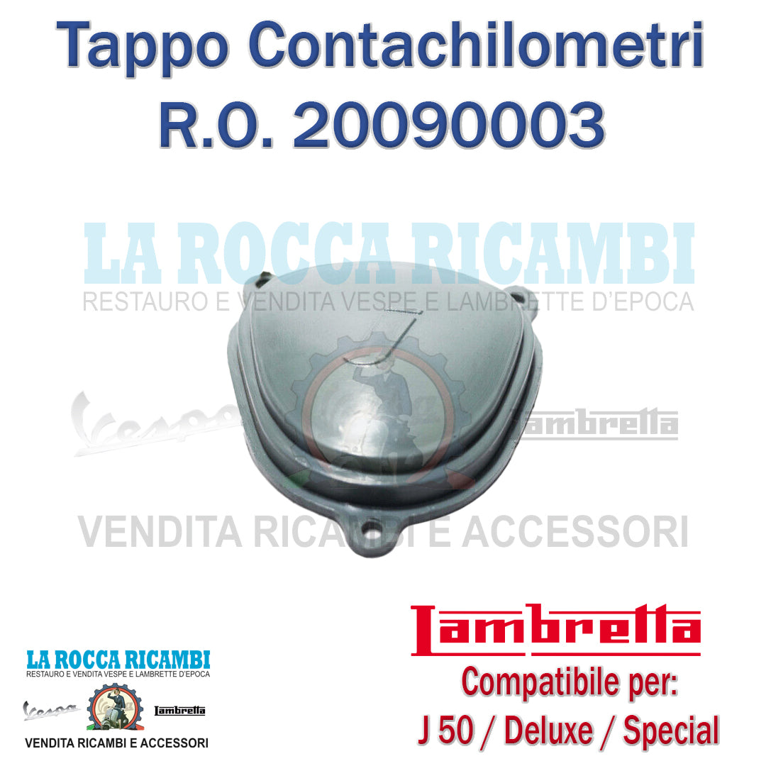 Tappo Foro Contachilometri in plastica Lambretta J 50 / DELUXE / SPECIAL
