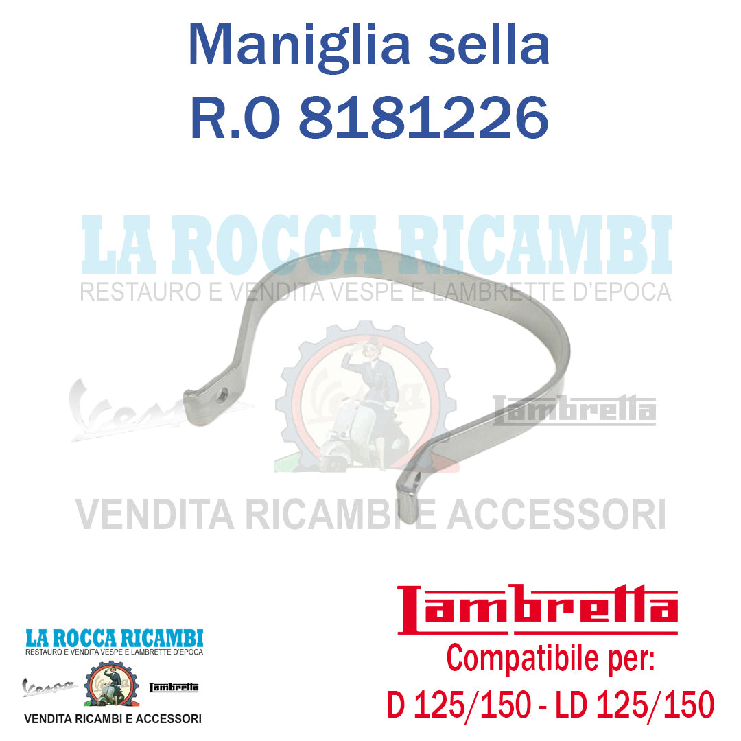 Maniglia Sella Passeggero Lambretta D 125/150 - LD 125/150