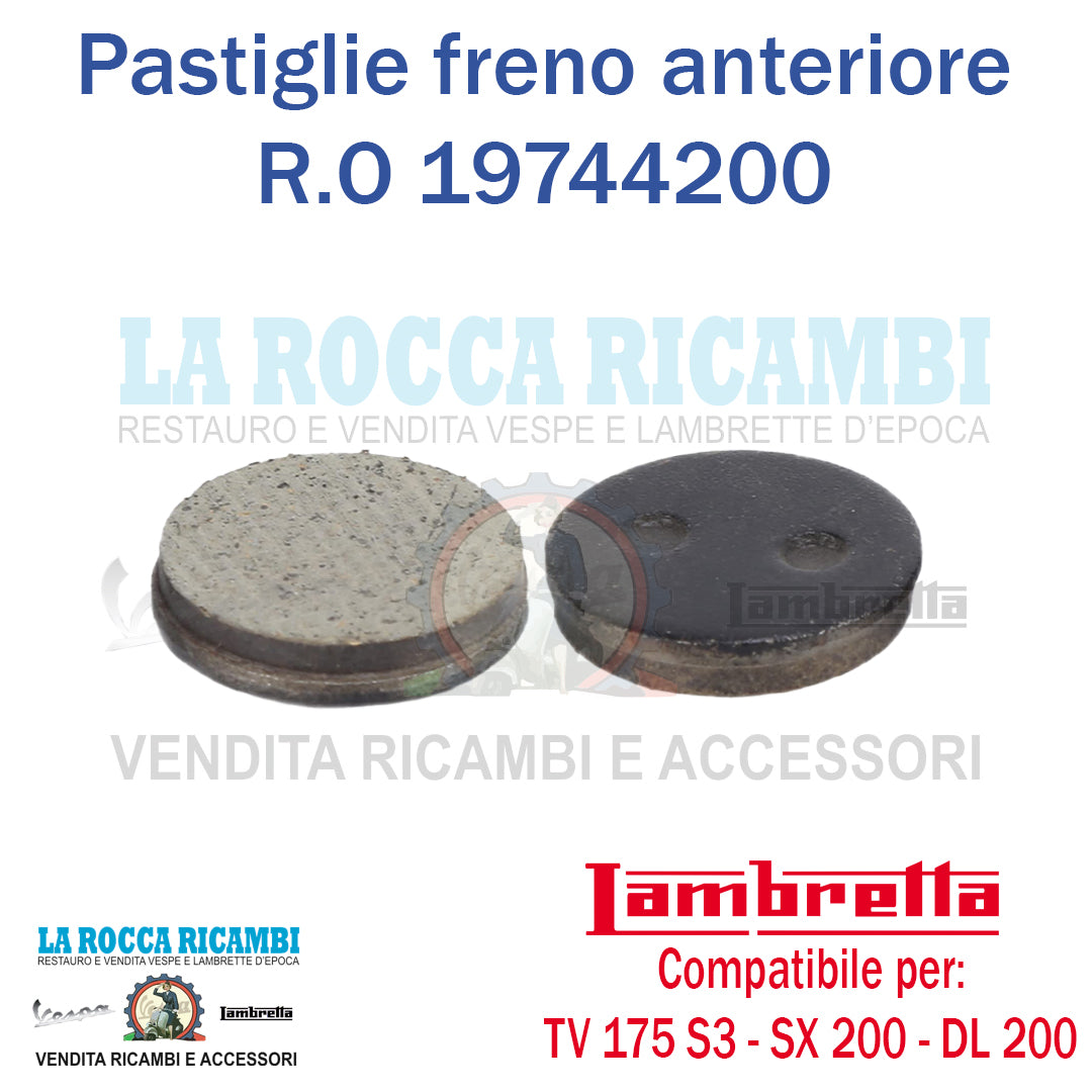 Pastiglie Freno Lambretta TV 175 Serie 3 - SX 200 - DL 200