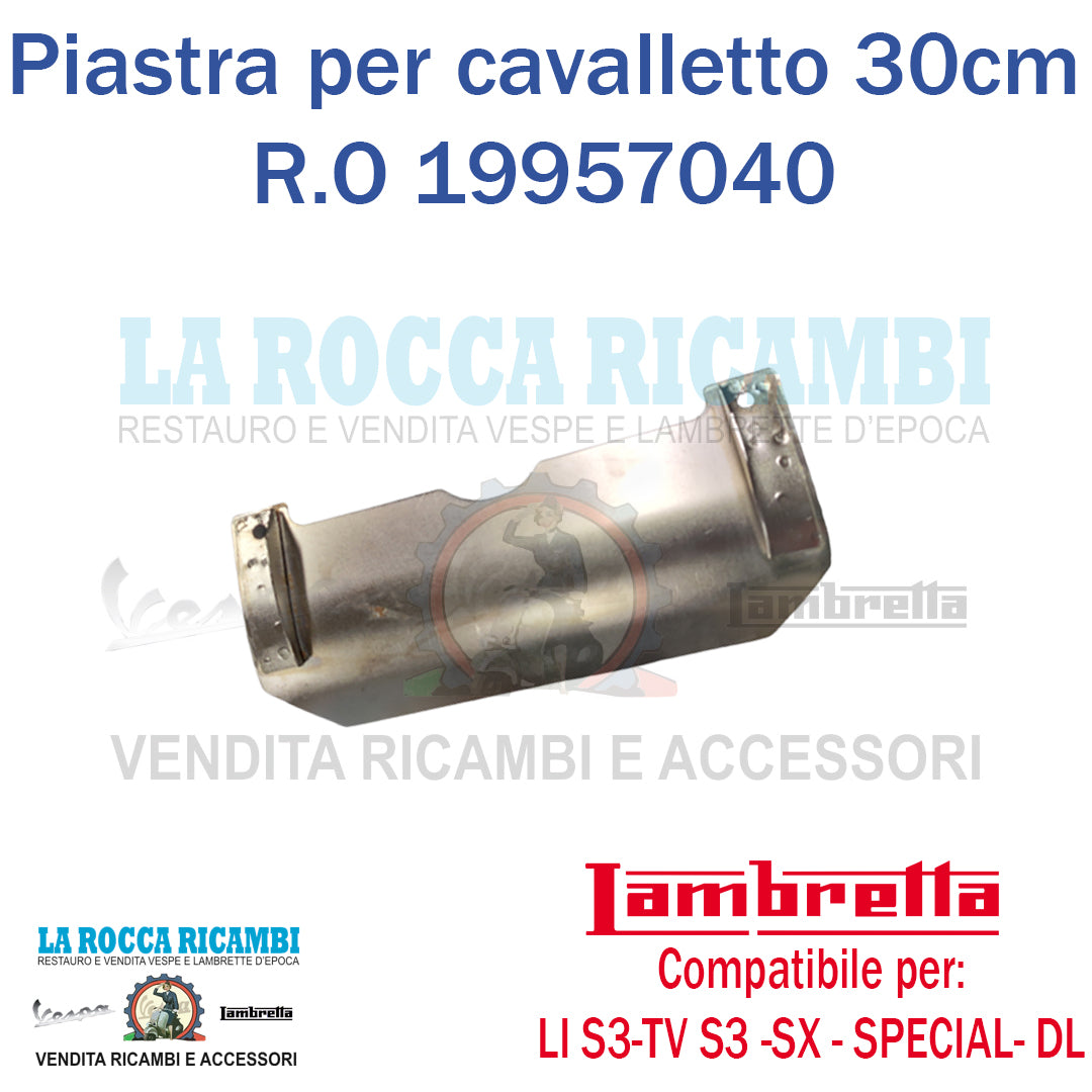 Piastra Supporto Cavalletto Lambretta LI / TV Serie 3 - SPECIAL - SX - DL (30 cm)
