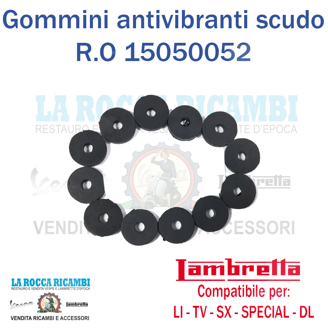 Gommini Antivibranti Scudo Lambretta LI - TV - SX - SPECIAL - DL Dal 1958 al 1970