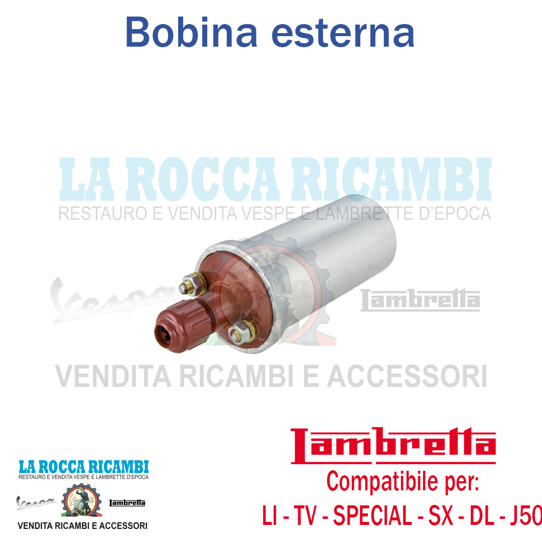 Bobina 6V Accensione Esterna Lambretta LI - TV - SX - SPECIAL - DL - J 50/100/125