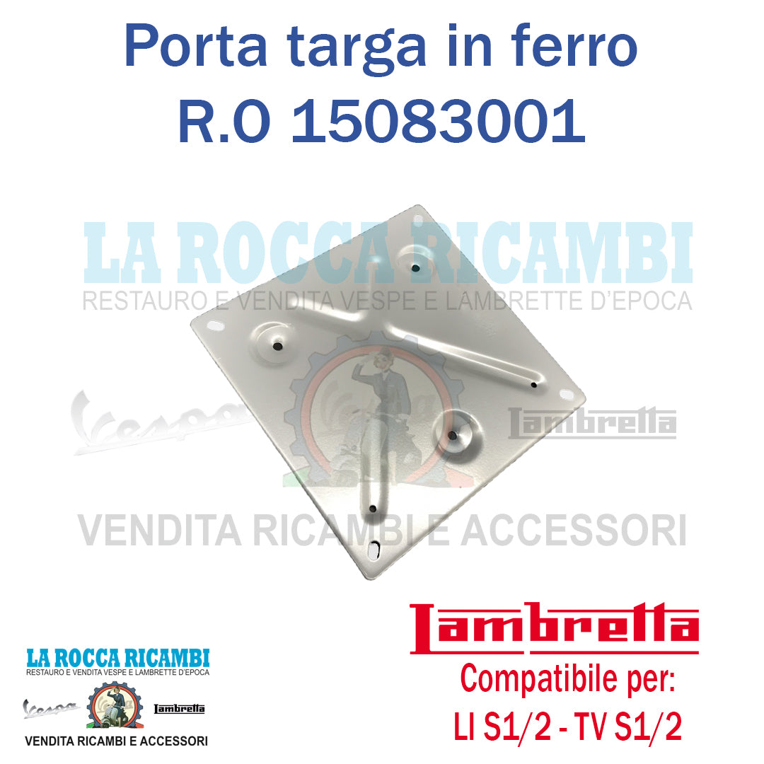 Portatarga in Ferro Lambretta LI 125/150 Serie 1/2 - TV 175 Serie 1/2