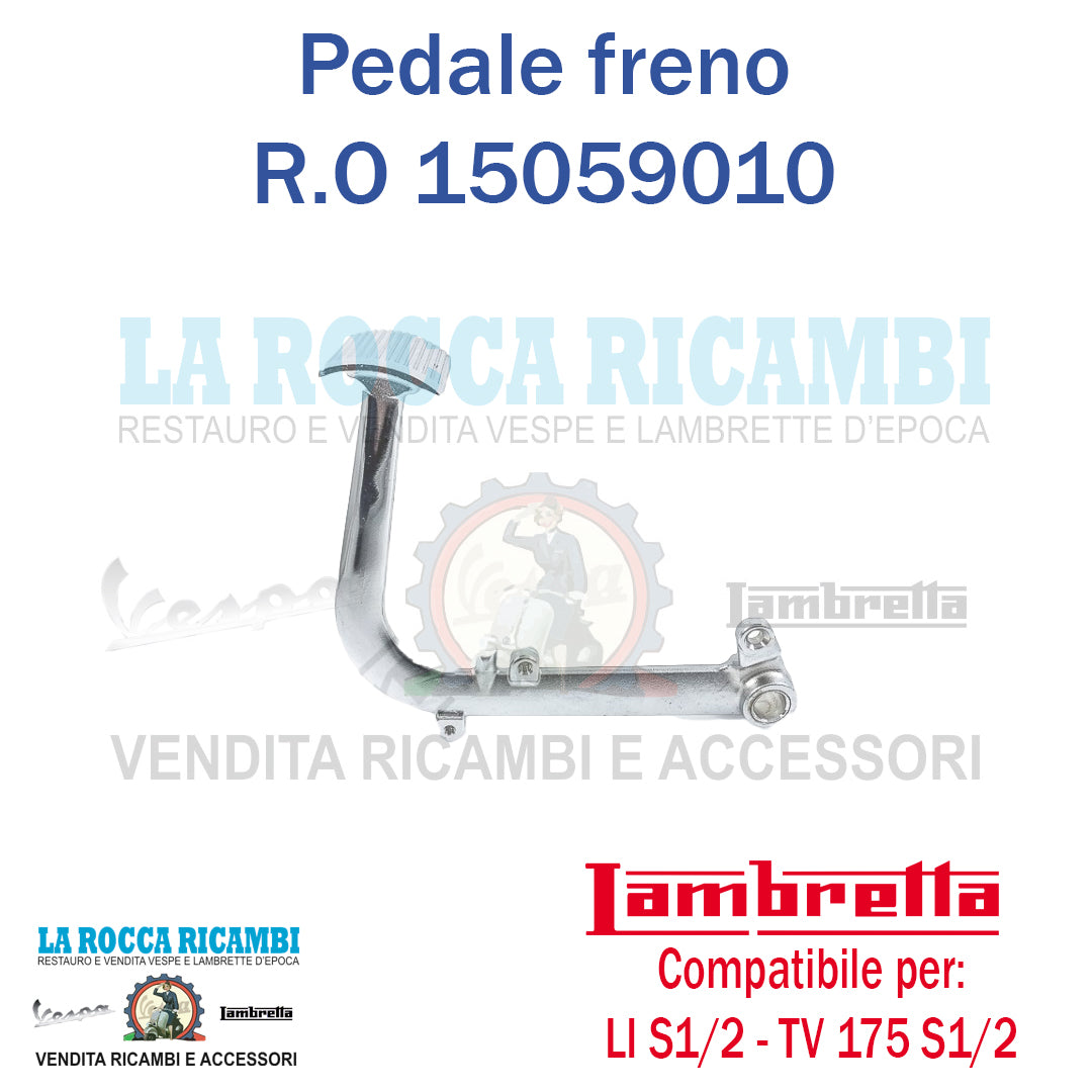 Pedale Freno Lambretta LI 125/150 Serie 1/2 - TV 175 Serie 1/2 Dal 1958 al 1961