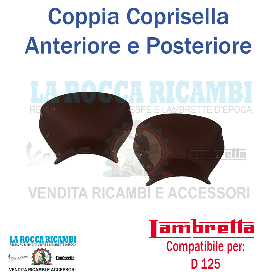 Coprisella Anteriore e Posteriore Lambretta D 125 (Colore Marrone)