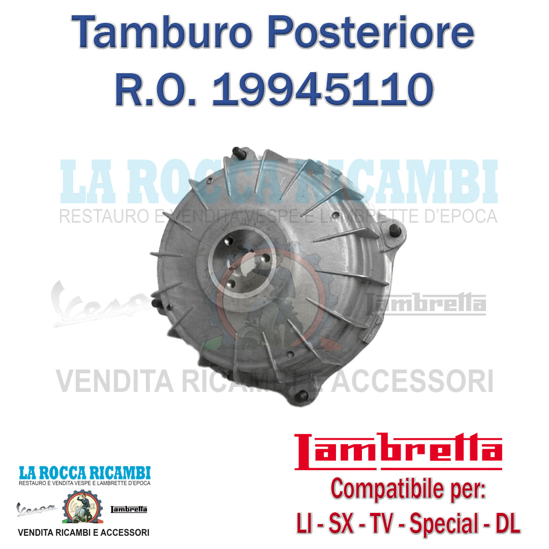 Tamburo Posteriore Lambretta LI - TV - SPECIAL - SX - DL