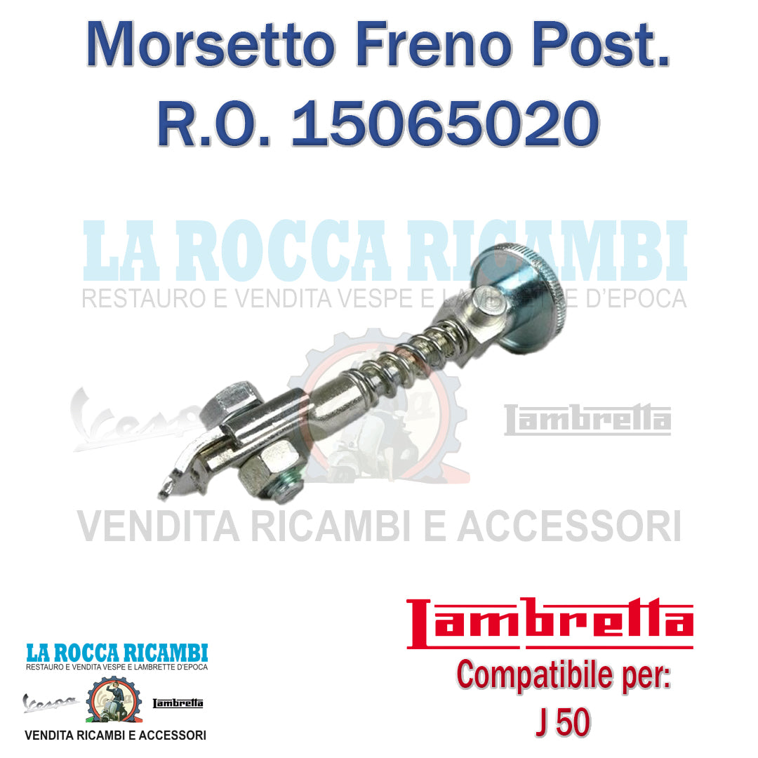 Morsetto Regolabile Freno Posteriore Lambretta J 50 / 100 / 125 Dal 1964 Al 1971