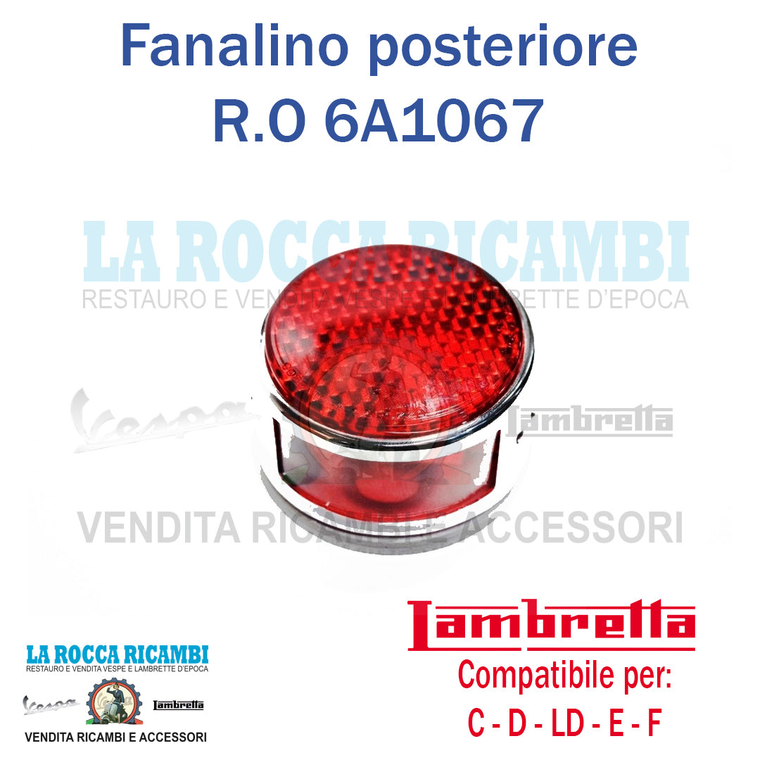 Fanalino Posteriore Lambretta C - D - LD (fino al 1956) - E - F
