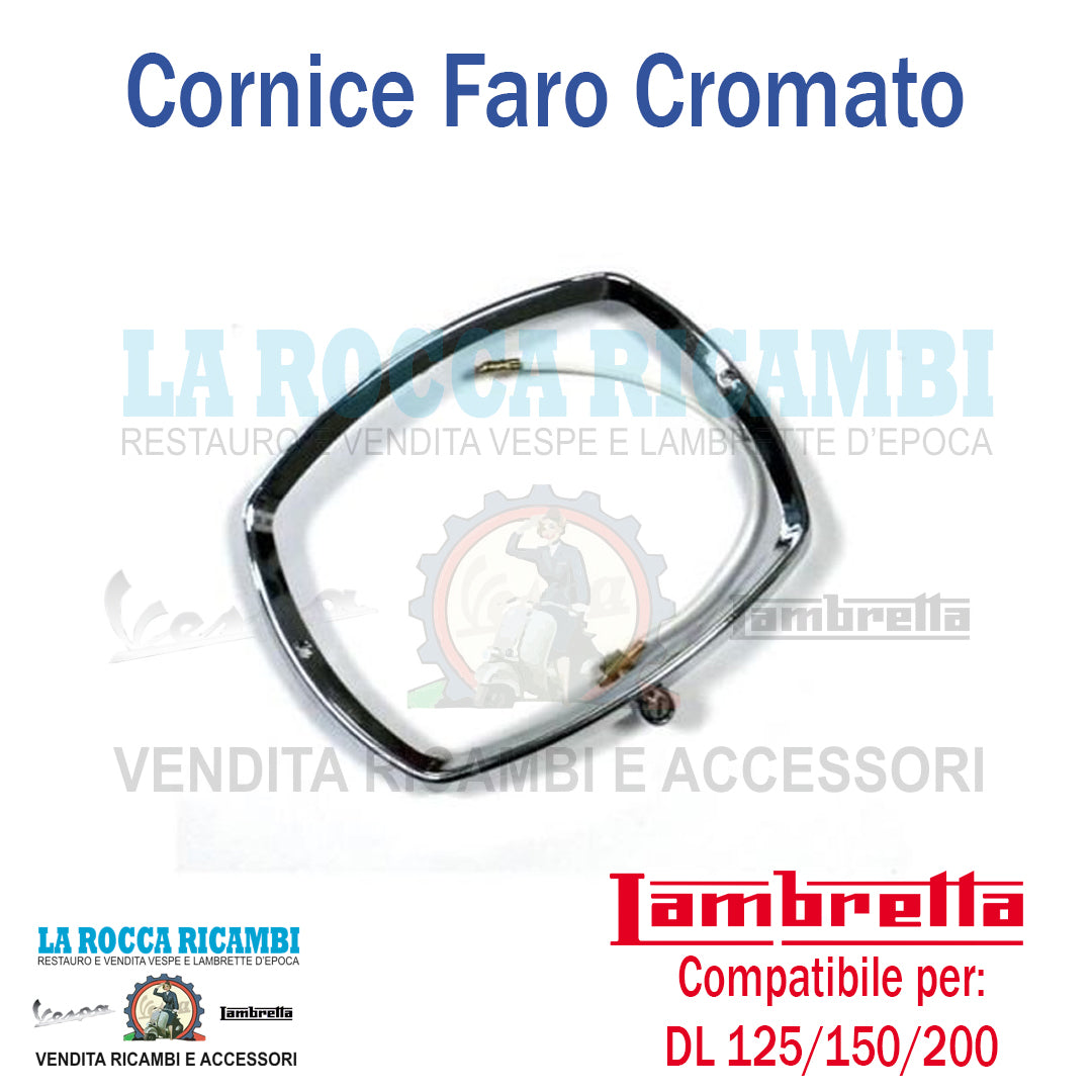 Ghiera / Cornice Faro Anteriore Lambretta DL 125 / 150 / 200