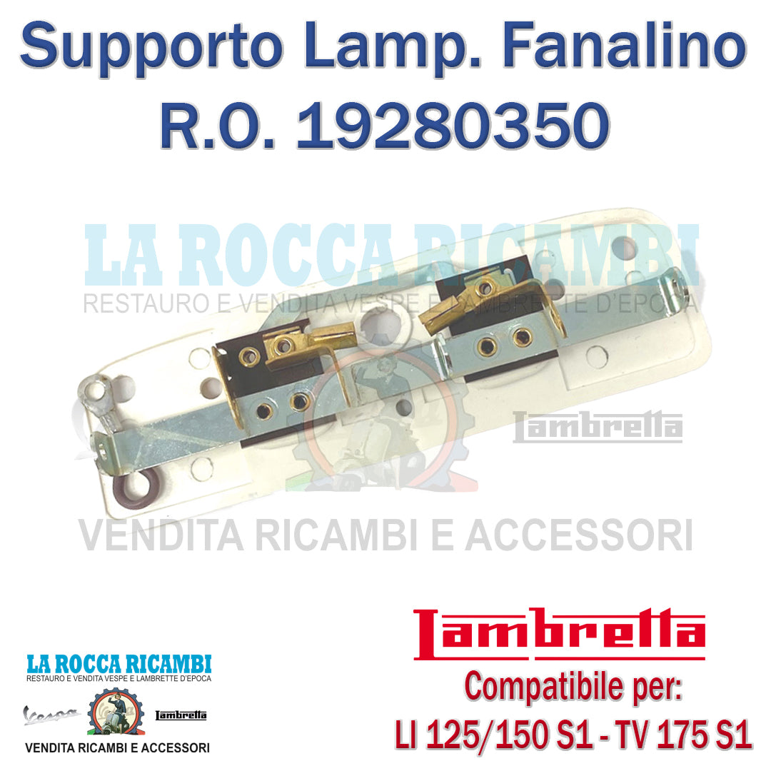Portalampada Fanalino Posteriore Lambretta LI / TV Serie 1/2 Dal 1957 AL 1958