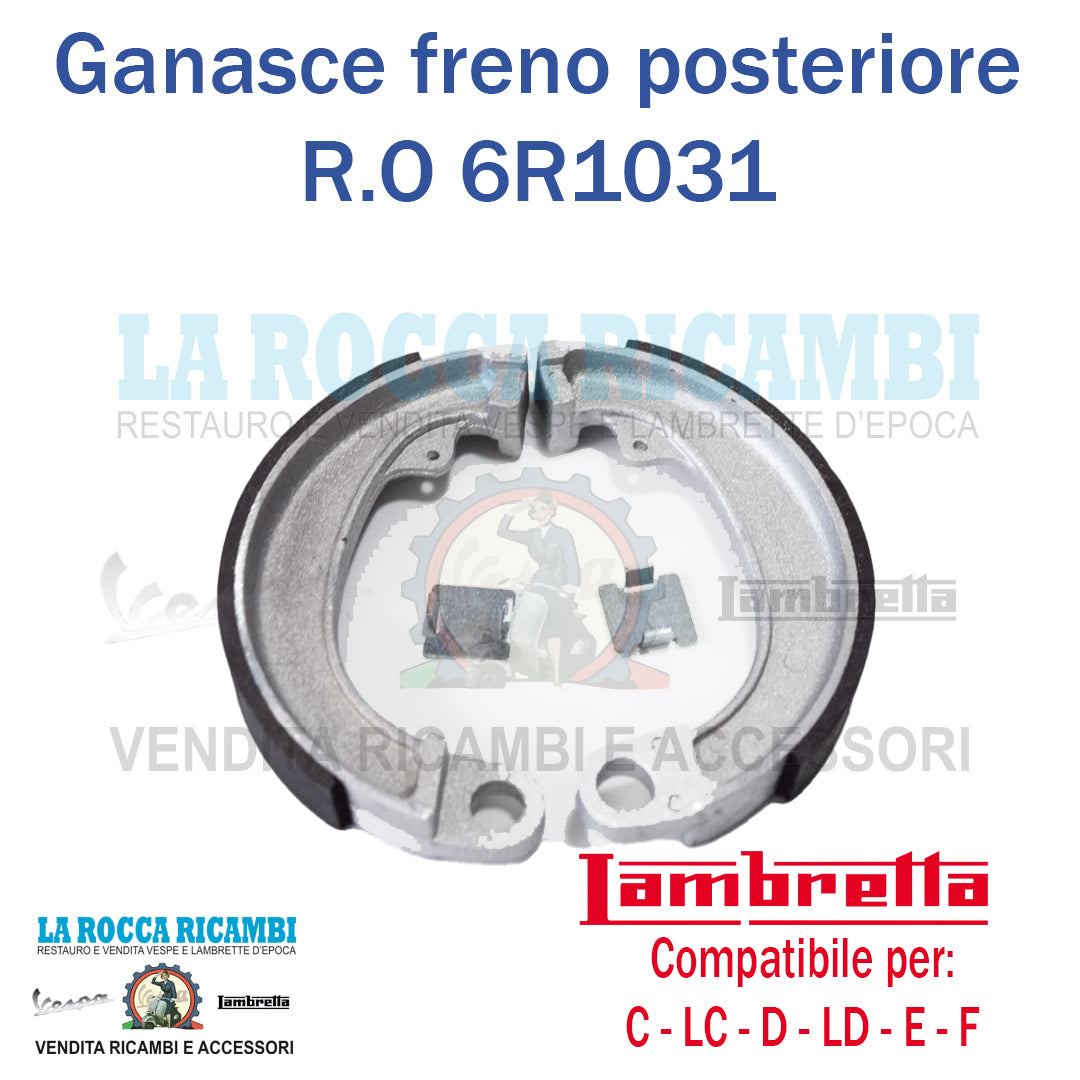 Ganasce Freno Posteriore Lambretta C - LC - D - LD - E - F