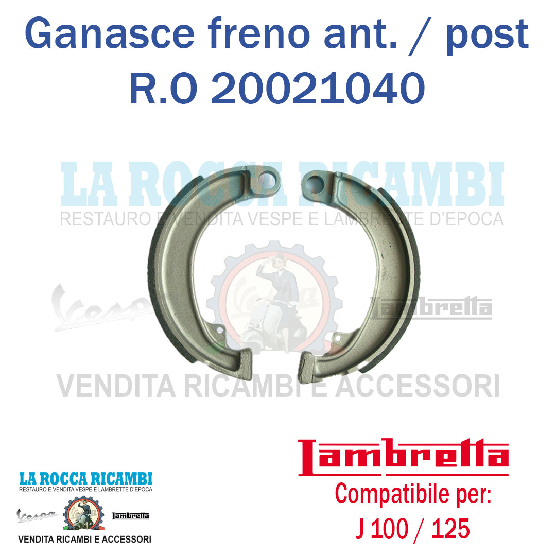 Ganasce Freno Posteriore Lambretta J 100 / 125