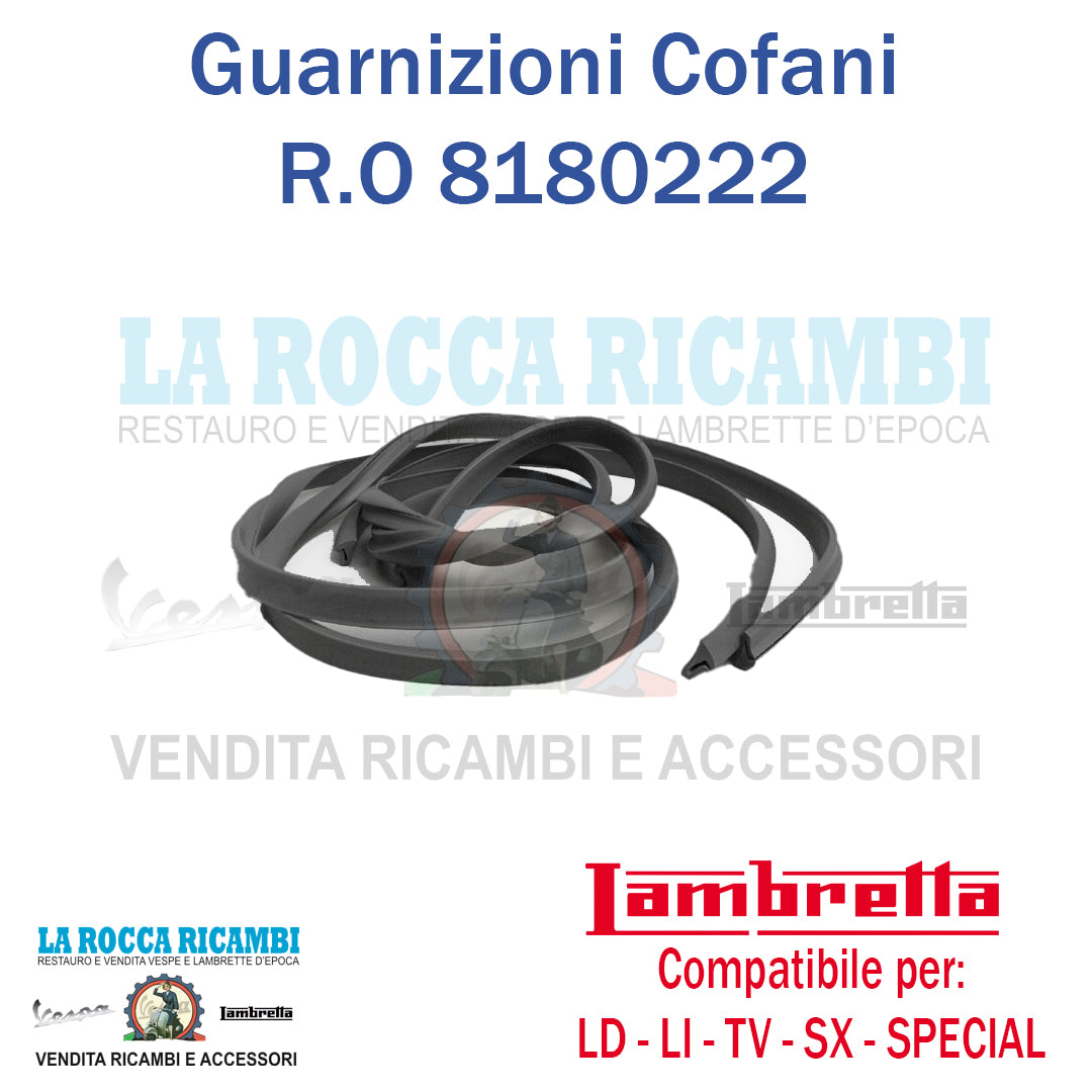 Guarnizioni Cofani Scocche Lambretta LD 125/150 - LI / TV / SX / SPECIAL
